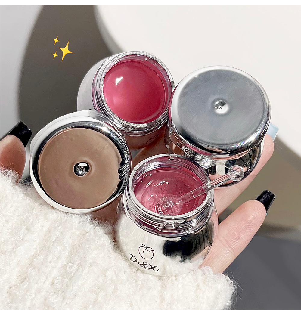 DI&XI~ Little silver Can Lip balm Moisturizes and protects the lips. Dudu Jelly Lip Oil moisturizes before makeup. Affordable and versatile, cross-border undefined