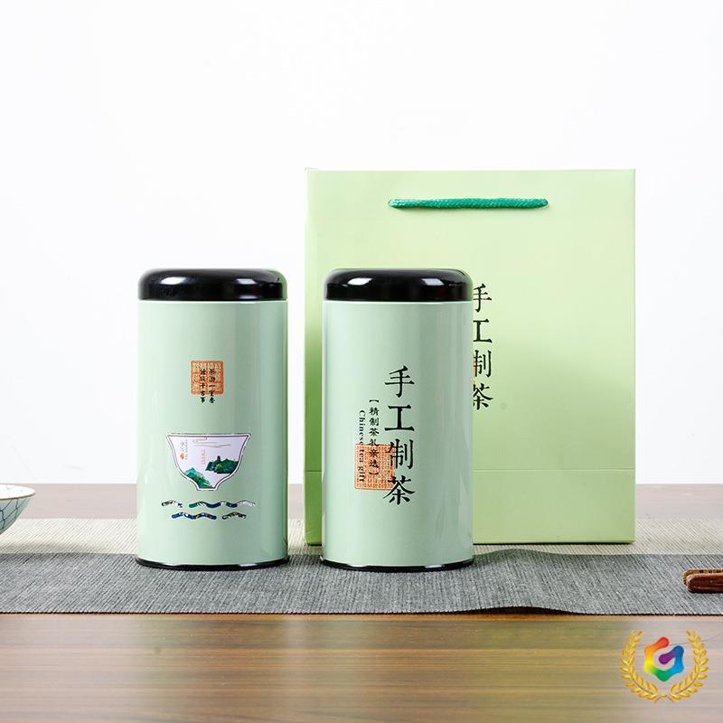 ✅茶叶铁罐包装盒马口铁简易套装礼盒罐子普洱茶红茶盒子