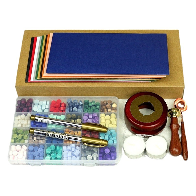 Color europeo fuego pintura cera grano traje 24 color fuego pintura sello cera grano mezclado color fuego pintura vela horno de fusión y otra fábrica al por mayor