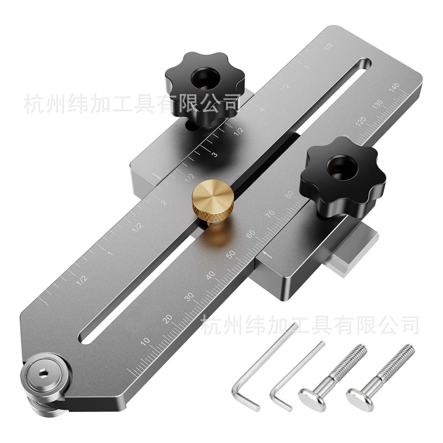 铝合金木工台锯薄板锯切导向器倒装滚轮切割限位器滑槽定位固定器