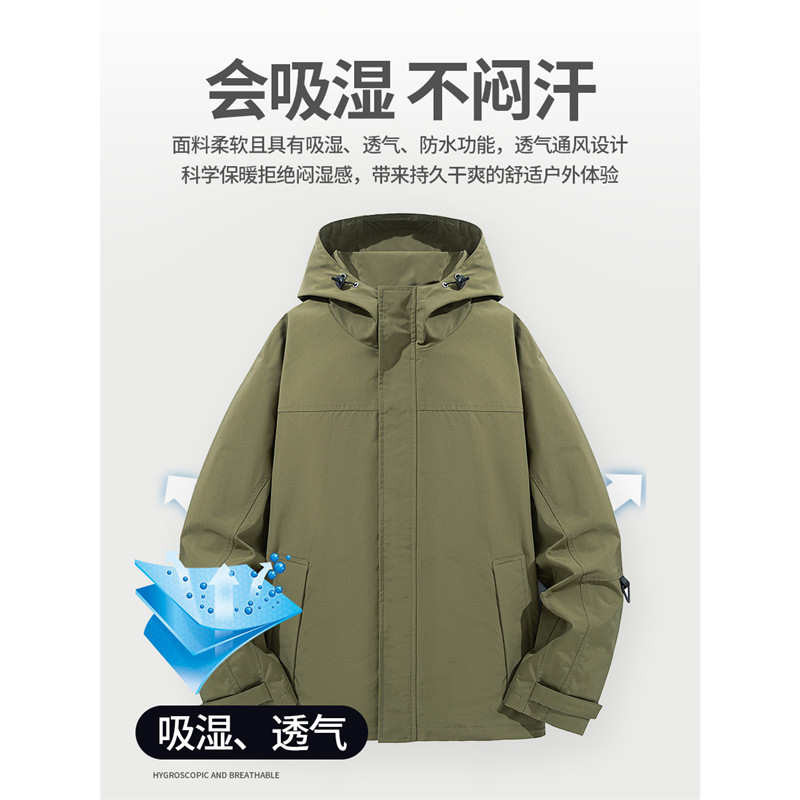 风衣印logo秋冬公司团建登山防风工作服刺绣通勤工衣外套服装定制|undefined