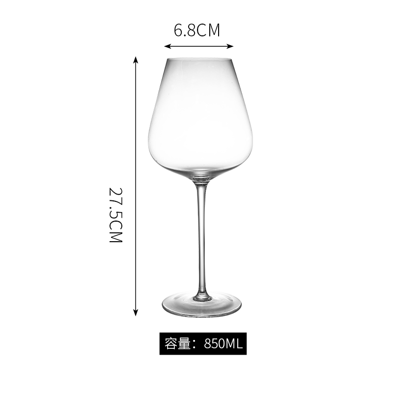 Tazas de vidrio creativas de vidrio casero sin plomo cristal tazas de vino europeas logotipo tazas de cóctel