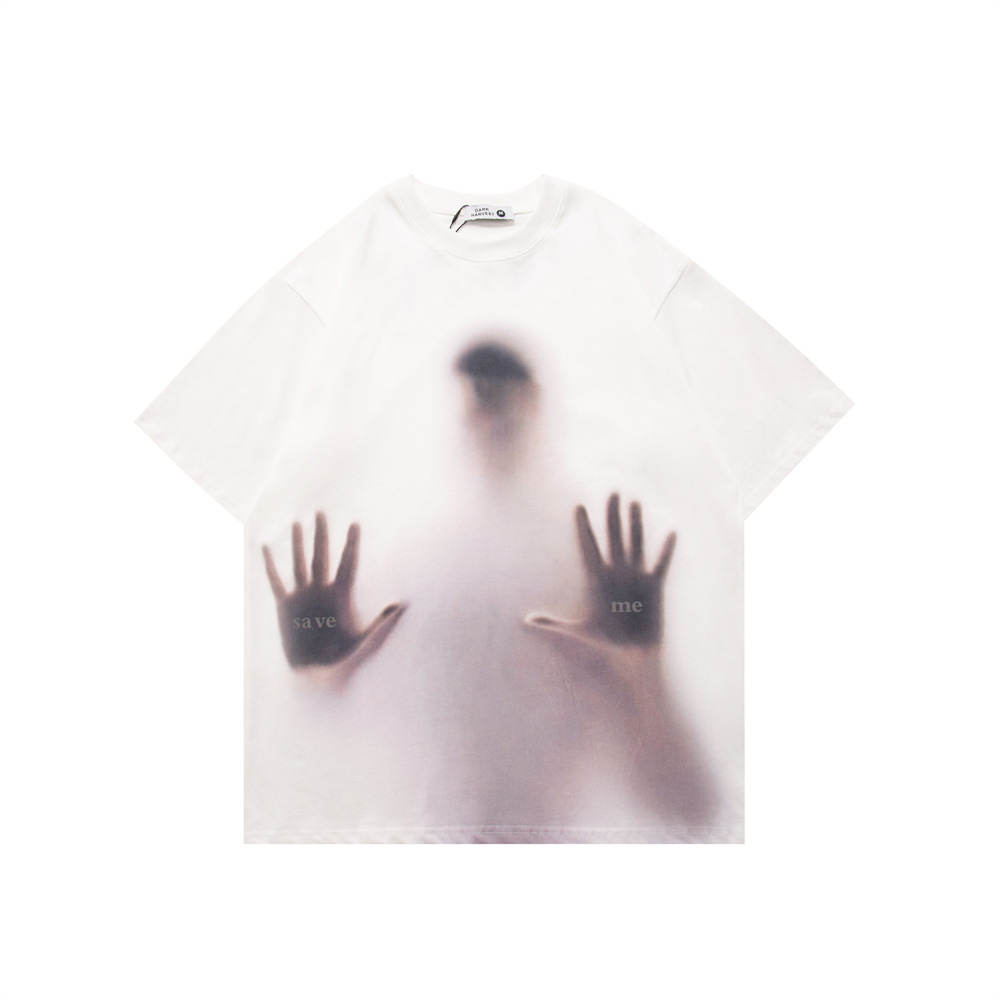 Illusive silhouette short-sleeved T-shir...