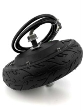 6.5寸65mm开档无刷无齿马达免充气胎36v350w 电动滑板车轮毂电机