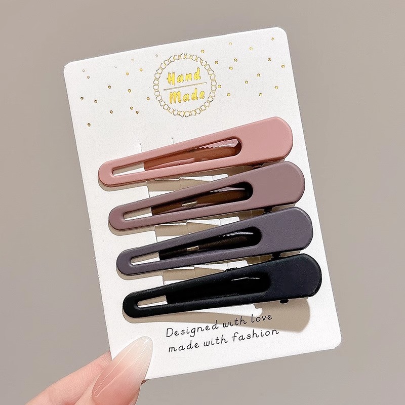 Meilad clip de cabello simple clip de una palabra 2025 nuevo clip de cabello de alta calidad maquillaje sin marcas lateral clip de frangeo adornamiento para el cabello