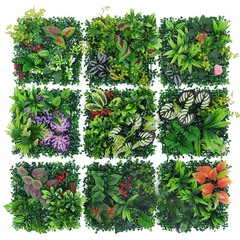 緑の植物の壁模擬植物の壁の装飾背景壁ユーカリ緑化偽芝生人工プラスチックミラノ芝生