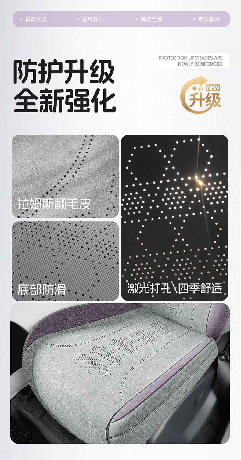 2026 New Model Custom-Fit Geely Xingyue Ramus Seat Cushion, Perforated and Breathable Car Seat Cover