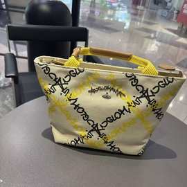 2025秋季新款帆布包 VIVIENNE WESTWOOD 单肩包 棉帆布 米色