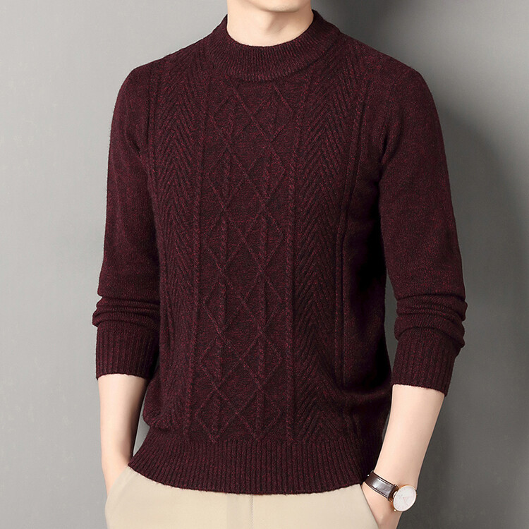 Nuevo suéter de hombre de mediana edad, nuevo jersey de punto, primavera y otoño, jersey de punto para hombres, casual