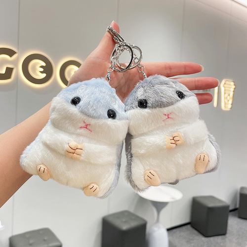 Creative hamster plush pendant key chain doll doll wholesale couple doll bag key chain plush toy