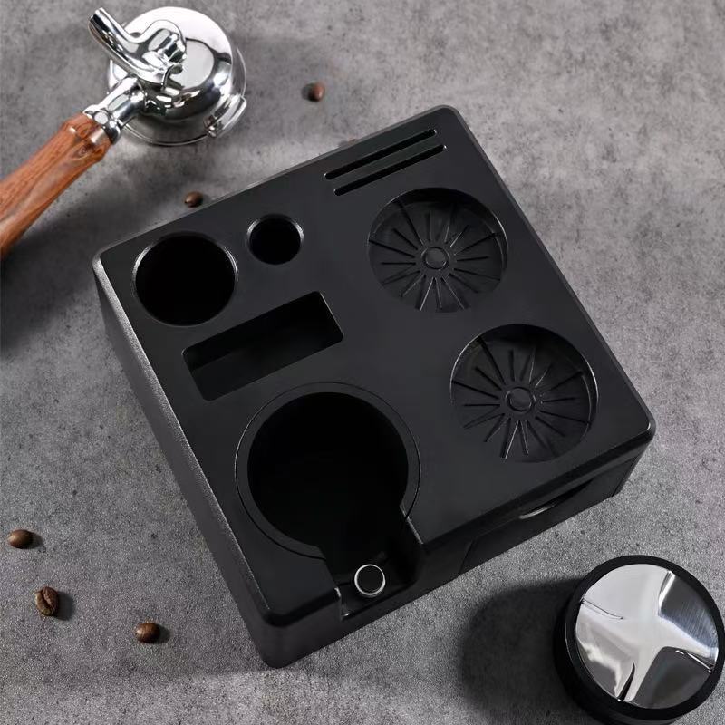 Italian Coffee Machine Press Powder Holder Powder Dispenser Base Powder Hammer Storage Multi-Function Handle Square Drawer Type Universal Model Italian Coffee Machine Press Powder Holder Powder Dispenser Base Powder Hammer Storage Multi-Function Handle Square Drawer Type Universal Model