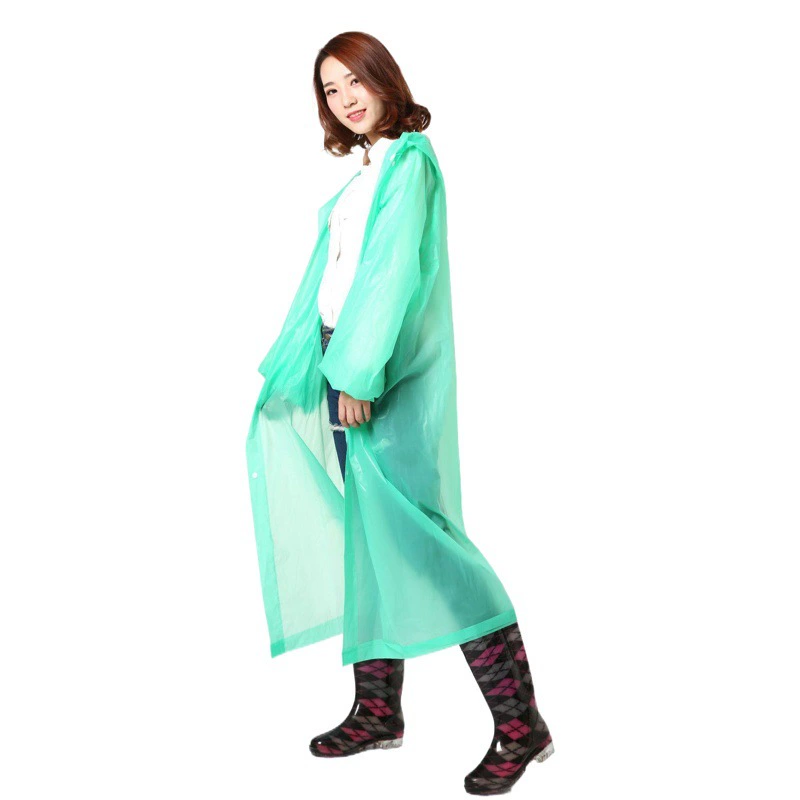 Матовый неодноразовый плащ PEVA, дорожный плащ на открытом воздухе, Женский одинарный велосипедный пончо с электрической батареей для езды