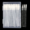 Oblique head crystal rod silver