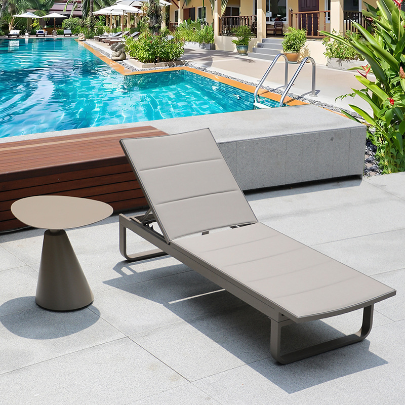 Outdoor Leisure Bed, Waterproof Garden Hotel Pool Lounge Chair, Outdoor Vacation Homestay Inn, Open-Air Beach Chair Outdoor Leisure Bed, Waterproof Garden Hotel Pool Lounge Chair, Outdoor Vacation Homestay Inn, Open-Air Beach Chair