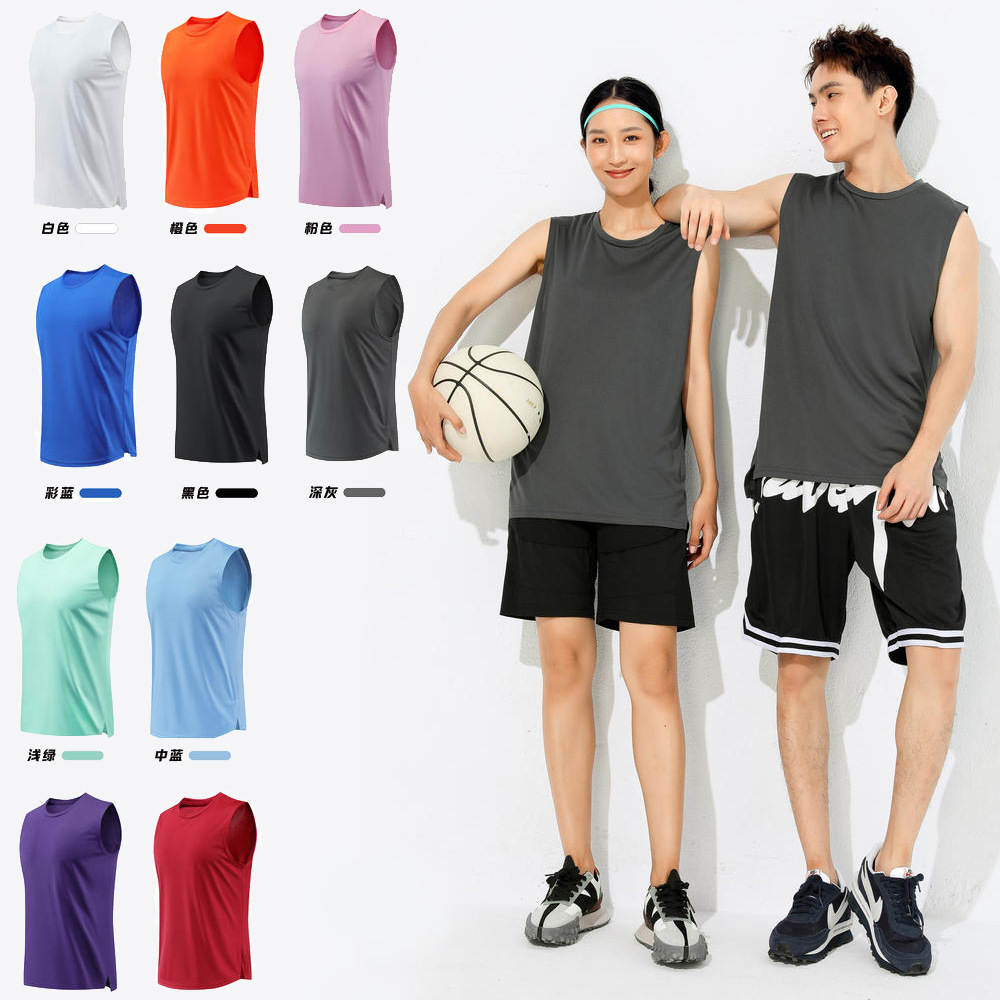 Cross-Border Supply American Vest Training Clothes for Men and Women Fitness Tops Sleeveless Loose Sports Casual Daily Sleeveless t