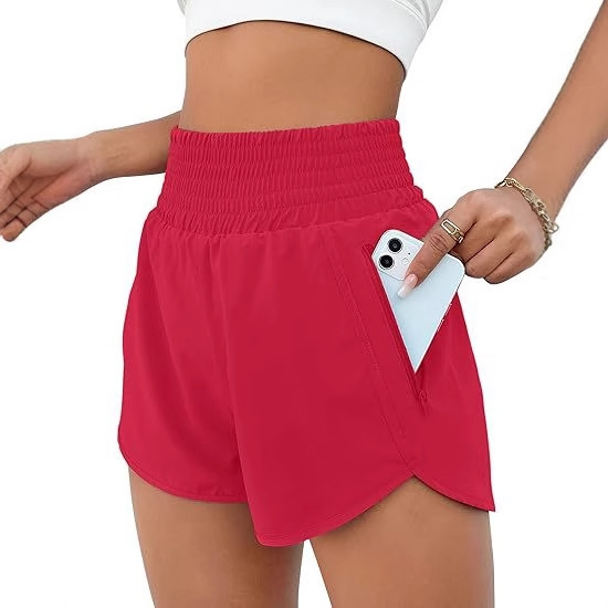 2025 New Sports Shorts Women's Loose Casual Fake Two-Piece Yoga Pants Summer Quick-Drying Breathable Anti-Exposure Fitness Pants