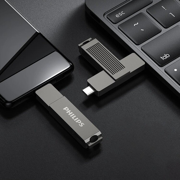 Удобный USB-диск с двойным интерфейсом USB3.0 Type-C, высокоскоростной диск 64 ГБ для телефона и компьютера