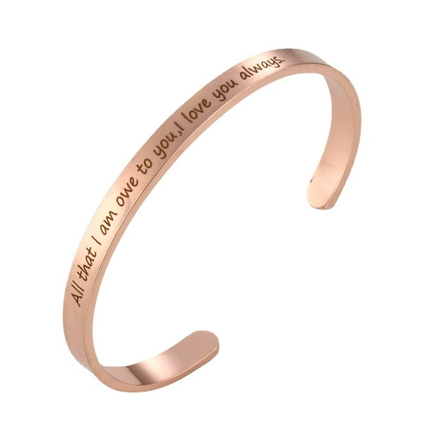 G2548 rose gold all that I amound to you, I love you alway