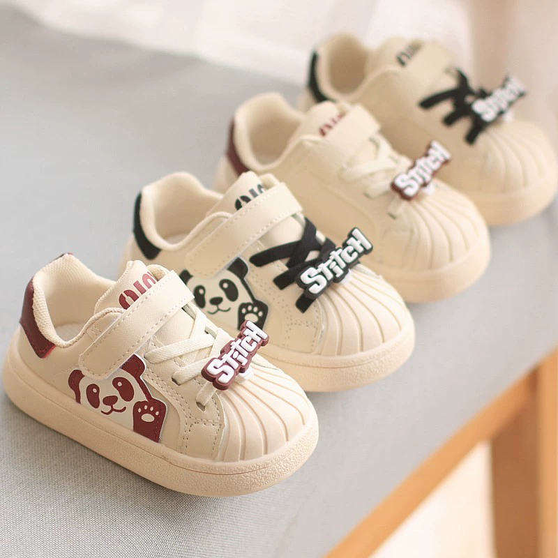 Детские дышащие спортивные кожаные туфли с ракушками для головы для мужчин и женщин Детская обувь для детей 0-1-3 лет