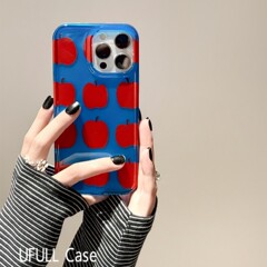 小众ins克莱因蓝涂鸦苹果适用iPhone15pro max苹果16手机壳14女13