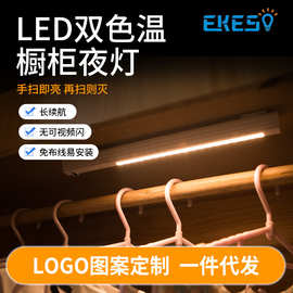 跨境供应干电池LED手扫感应灯小夜灯橱柜灯衣柜灯起夜灯