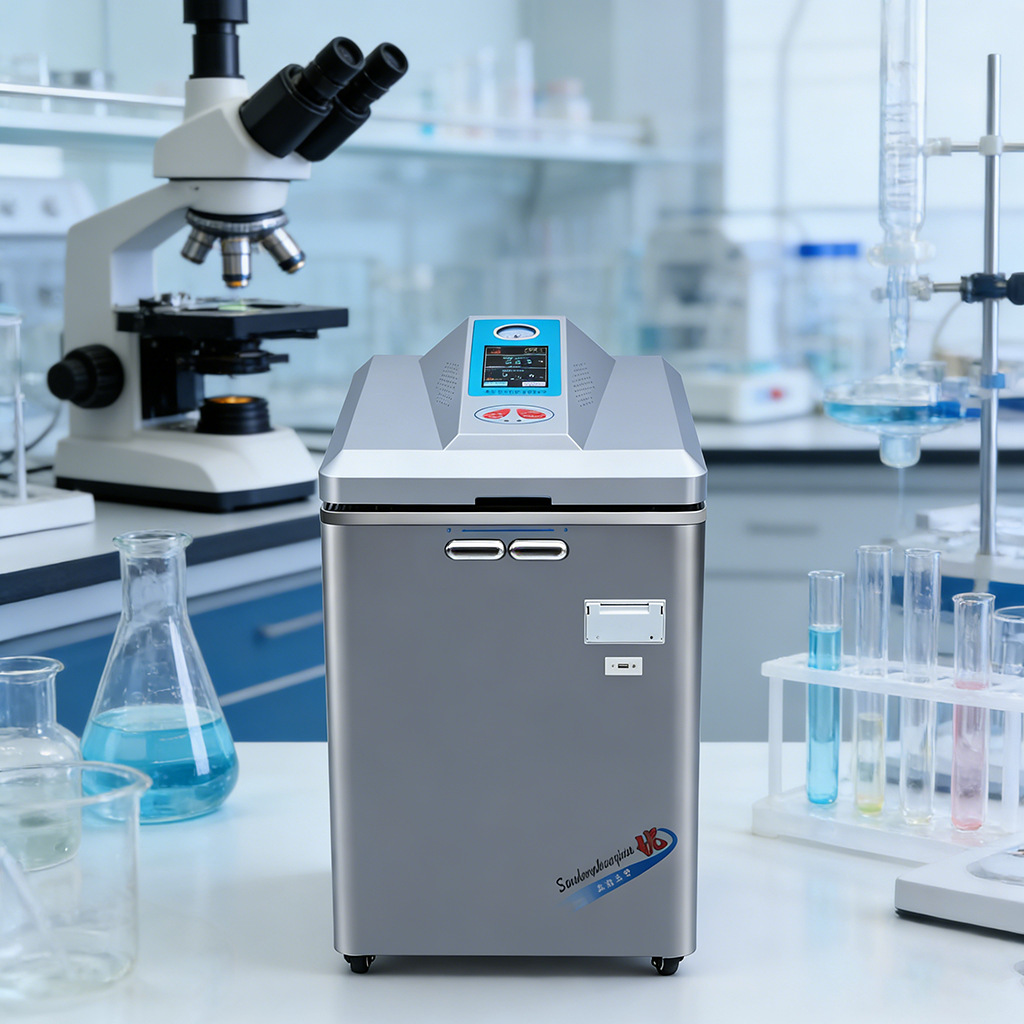 YM100L液晶内循环立式蒸汽灭菌器100L  105℃～136℃自动排汽