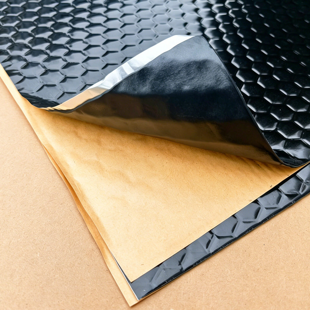 Vibration damping board manufacturer, automotive soundproofing mat, damping butyl rubber, self-adhesive noise reduction, shock absorption, high-temperature resistant soundproofing cotton wholesale
