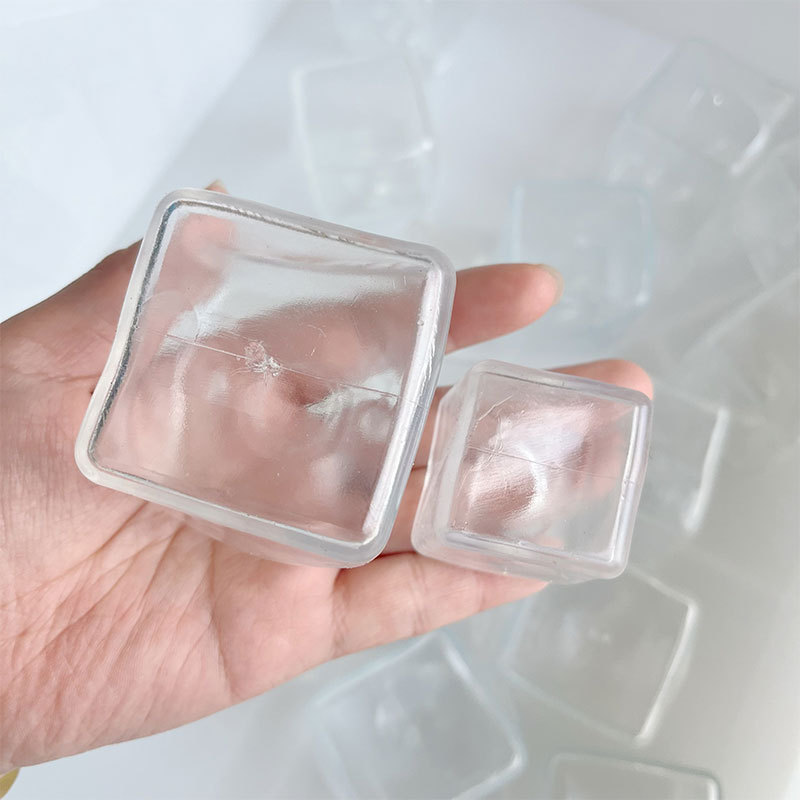 Large Square Tpr Hollow Ball Skin DIY Stress Relief Toy Handmade Squishy Ball Vent Slow Rebound Irregular Ball Skin
