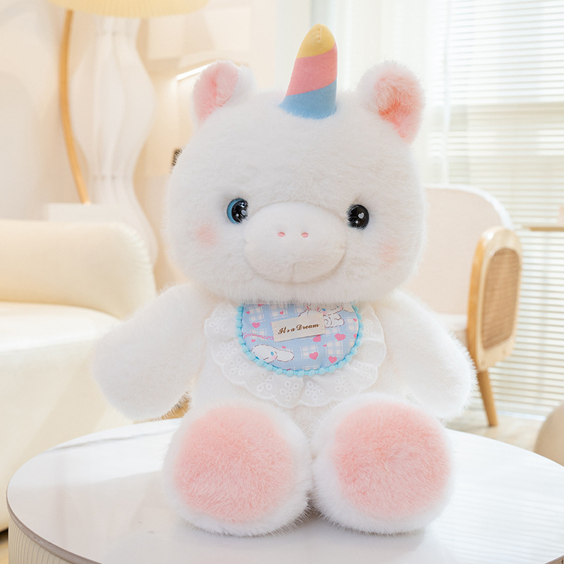 Correr animales pequeños conejos juguetes de peluche lindo gato de tres flores muñeca muñeca almohada regalo del día de los niños