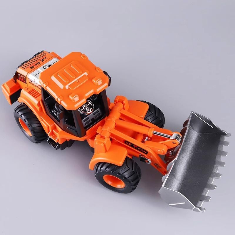 Cargador de gran tamaño bulldozer juguete coche de ingeniería de inercia caída niño modelo de carretilla elevadora bebé