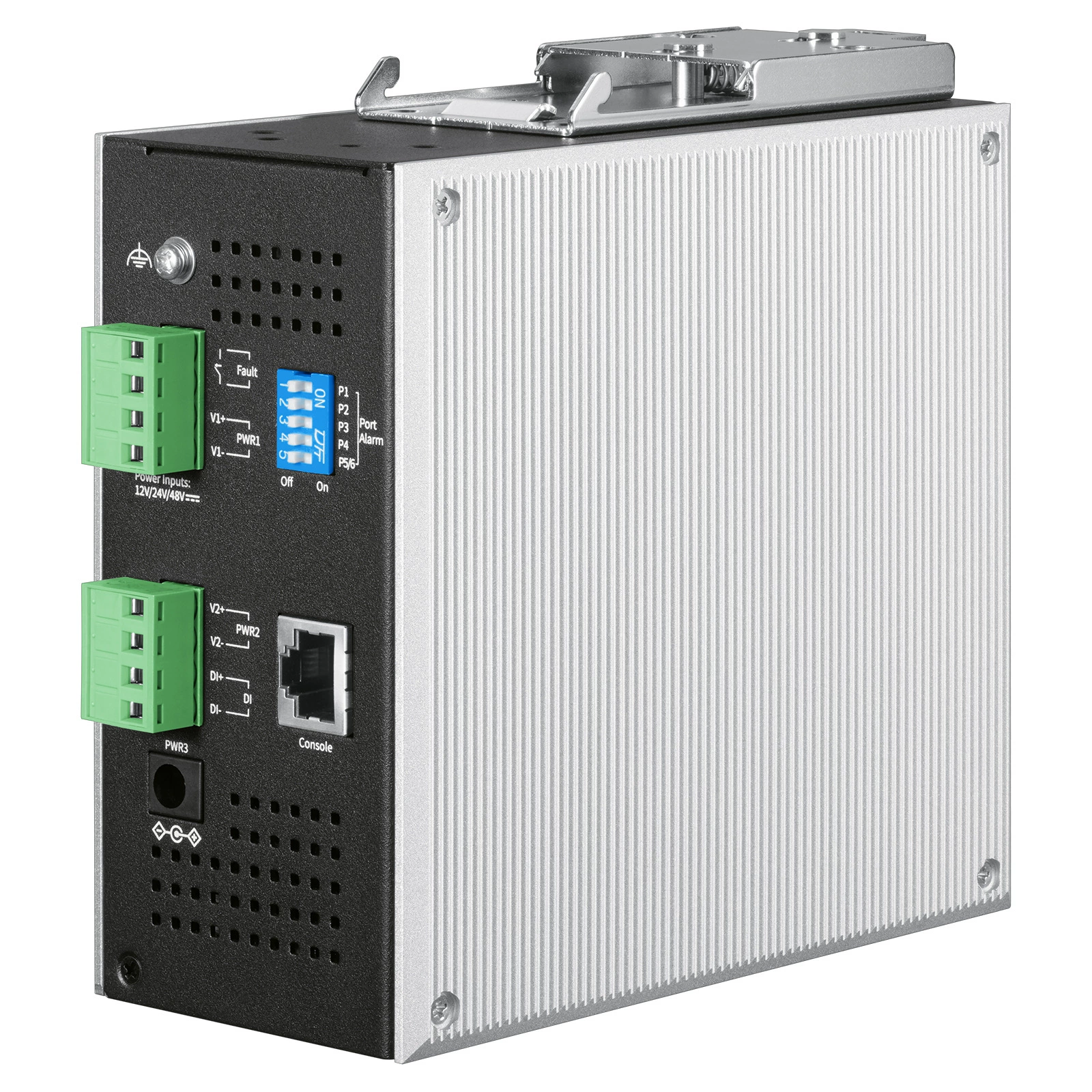 TPLINK TL-IPS5624-I, промышленный коммутатор с 3 гигабитными портами RJ45 и 1 портом управления MGMT, с функциями межсетевого экрана