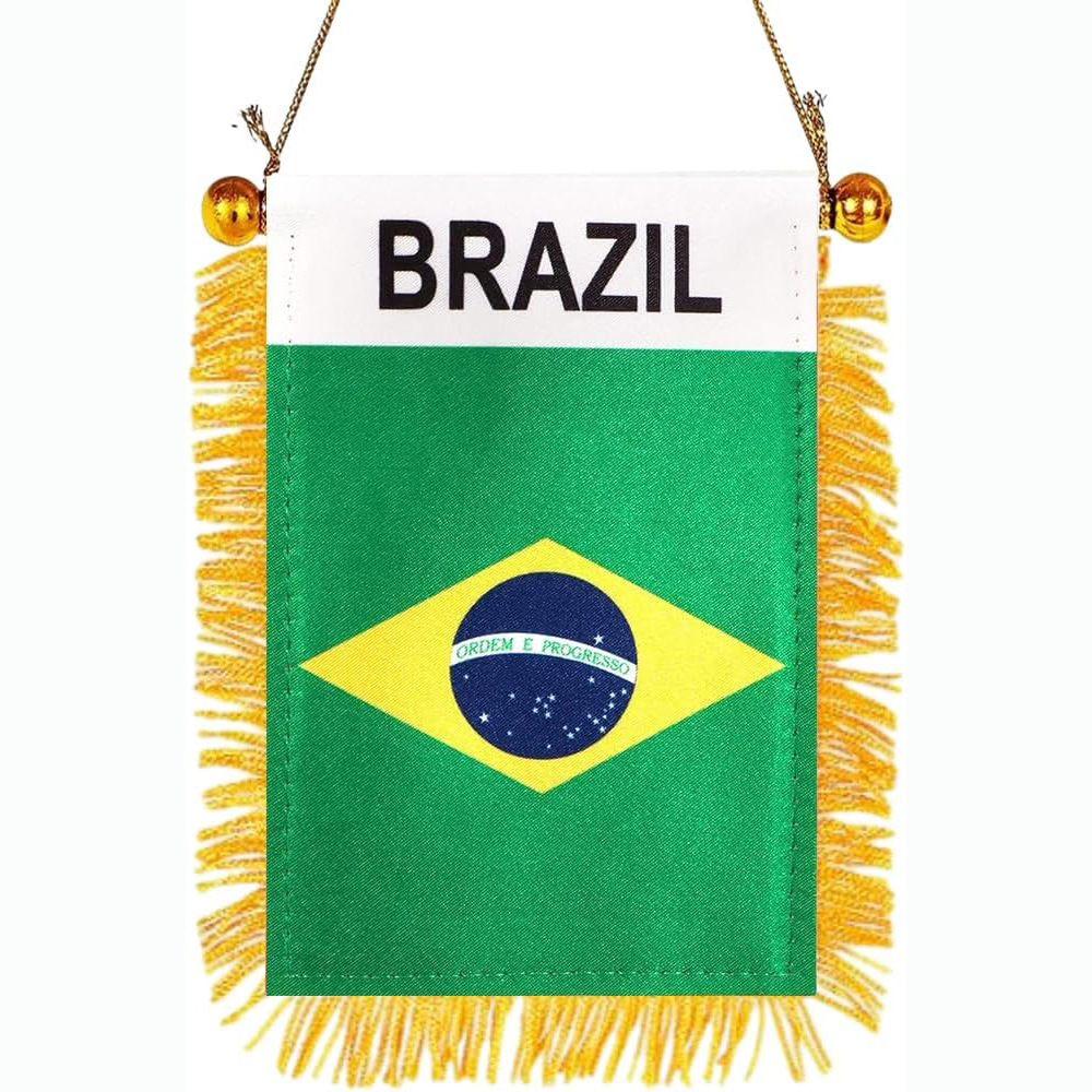 Ventana con flecos, ventosa, pequeña bandera colgante, mini bandera, espejo retrovisor de coche, decoración de la bandera nacional, color nacional, pequeño banderín