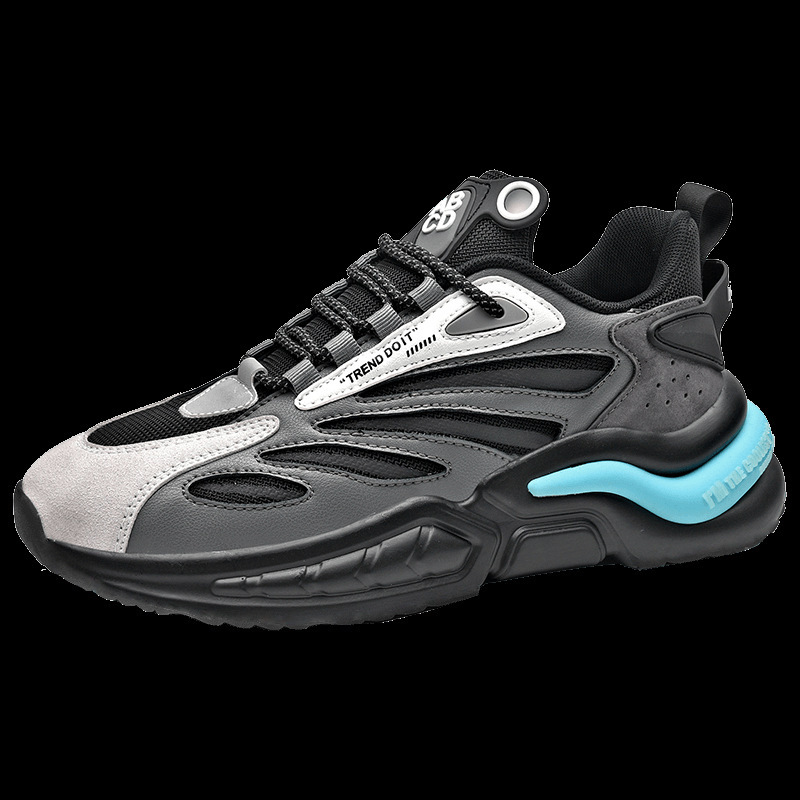 Zapatos de hombre transfronterizos primavera nuevos zapatos casuales transpirables ligeros zapatos deportivos para hombres zapatos de moda luminosos bajos al por mayor