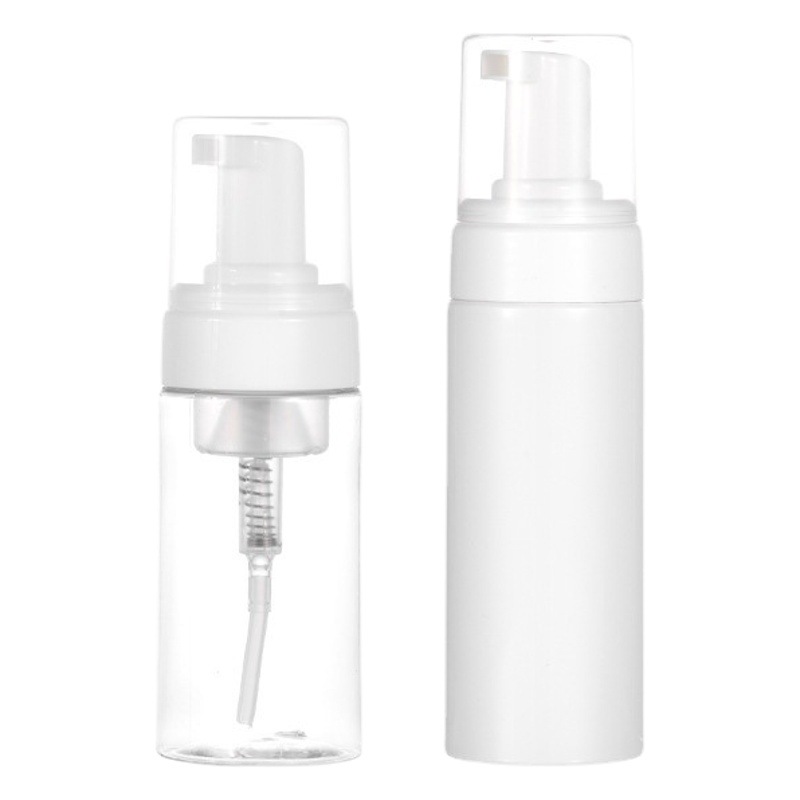 En stock Botella de mousse de plástico PET Lavado de Manos baño presionando botella de espuma material de embalaje cosmético sub-embalaje botella de espuma limpiadora