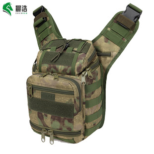 Tang Goose Saddle Bag Outdoor Large Capacity Shoulder Backpack Military Fan Cycling Camouflage Multifunctional Tactical Crossbody Bag Lightweight