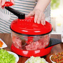 Ручная мясорубка для домашнего использования, ручной шнековый миксер, фарш для пельменей и измельчённые овощи, мясо и овощи, кухонная машина для резки и приготовления