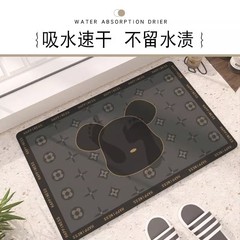 浴室硅藻泥地墊批發卡通速干吸水防滑防摔衛生間廁所硅藻泥吸水墊