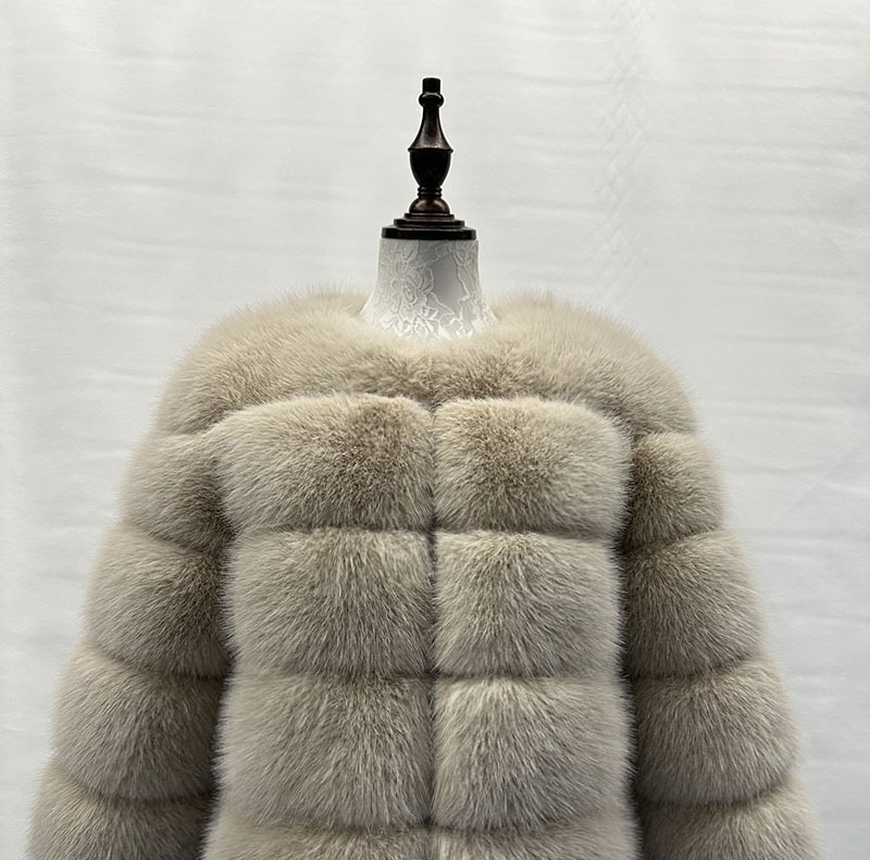 Damenbekleidung Pelz Spleißen Pelzmantel Damen Stil Casual Langarm Winter Warm Pelzmantel_voghion.com