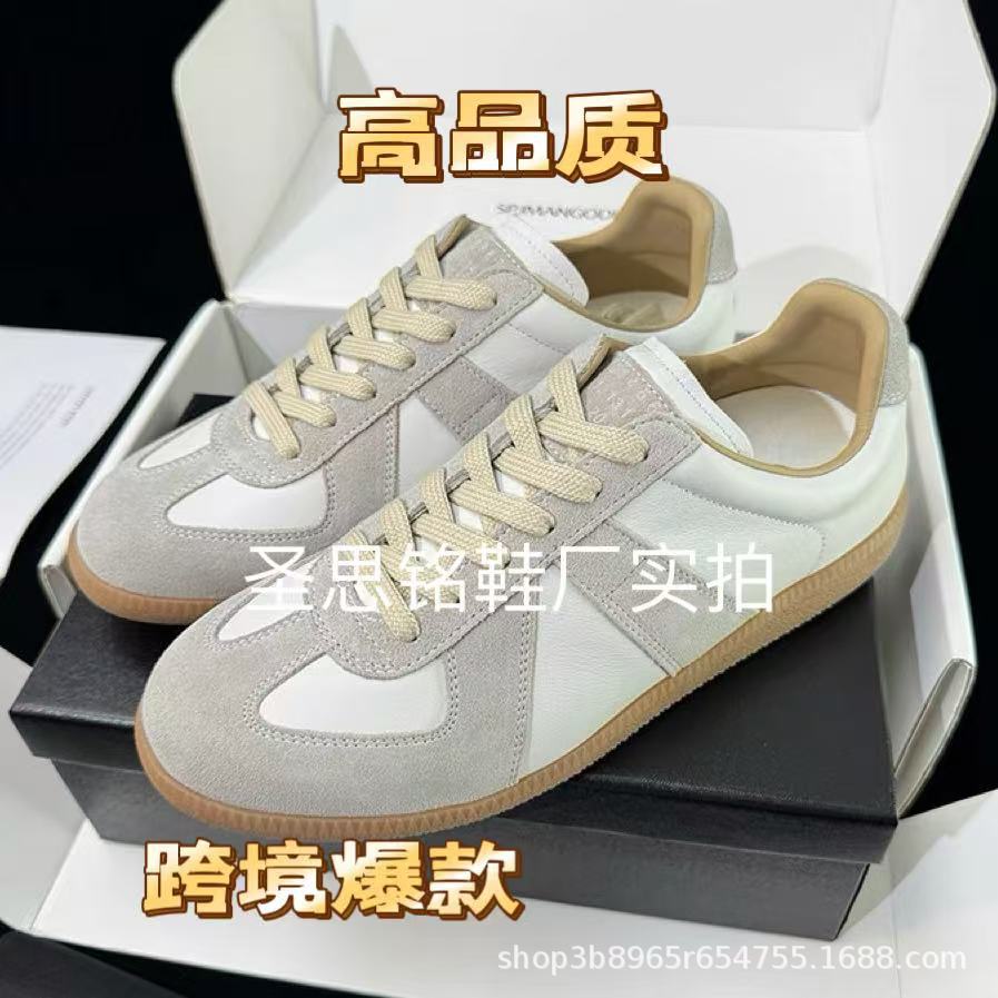 Foreign Trade Margiela White Sneakers Mm6 German Training Shoes for Women, New Non-Slip Comfortable Casual Sneakers, Women's Shoes Manufacturer, Low-Top