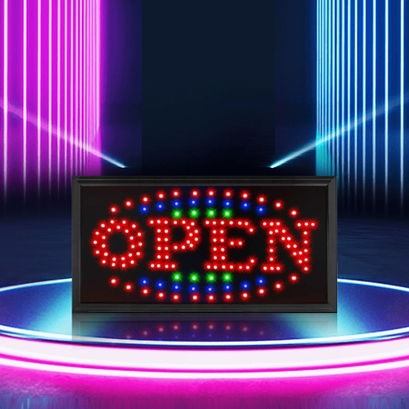 Экспорт внешней торговли светодиодный рекламный щит led signs open 48*25cm светящее слово знак магазина оптом