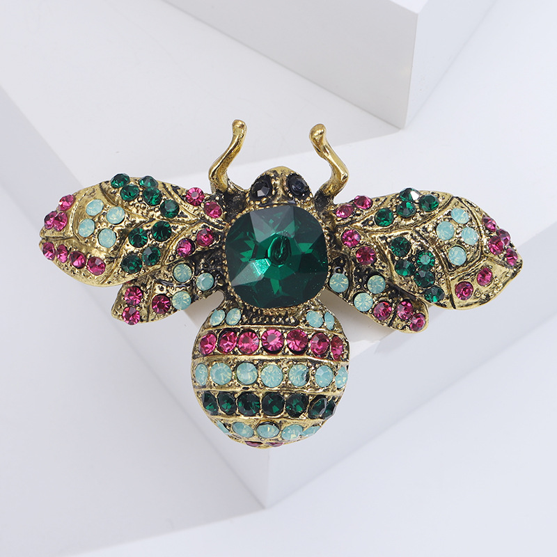 23g Weight Rhinestones Inlay Material Brooches Classification Banquet Occasion Alloy Material All Seasons Season Women's Gender Inlay Design Retro Style Retro Pin Alloy Inlay Rhinestones Women's Brooches 12