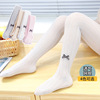 children Silk stockings Spring and summer Thin section girl Backing tights Mesh ventilation baby Mosquito socks Twist bow Socks
