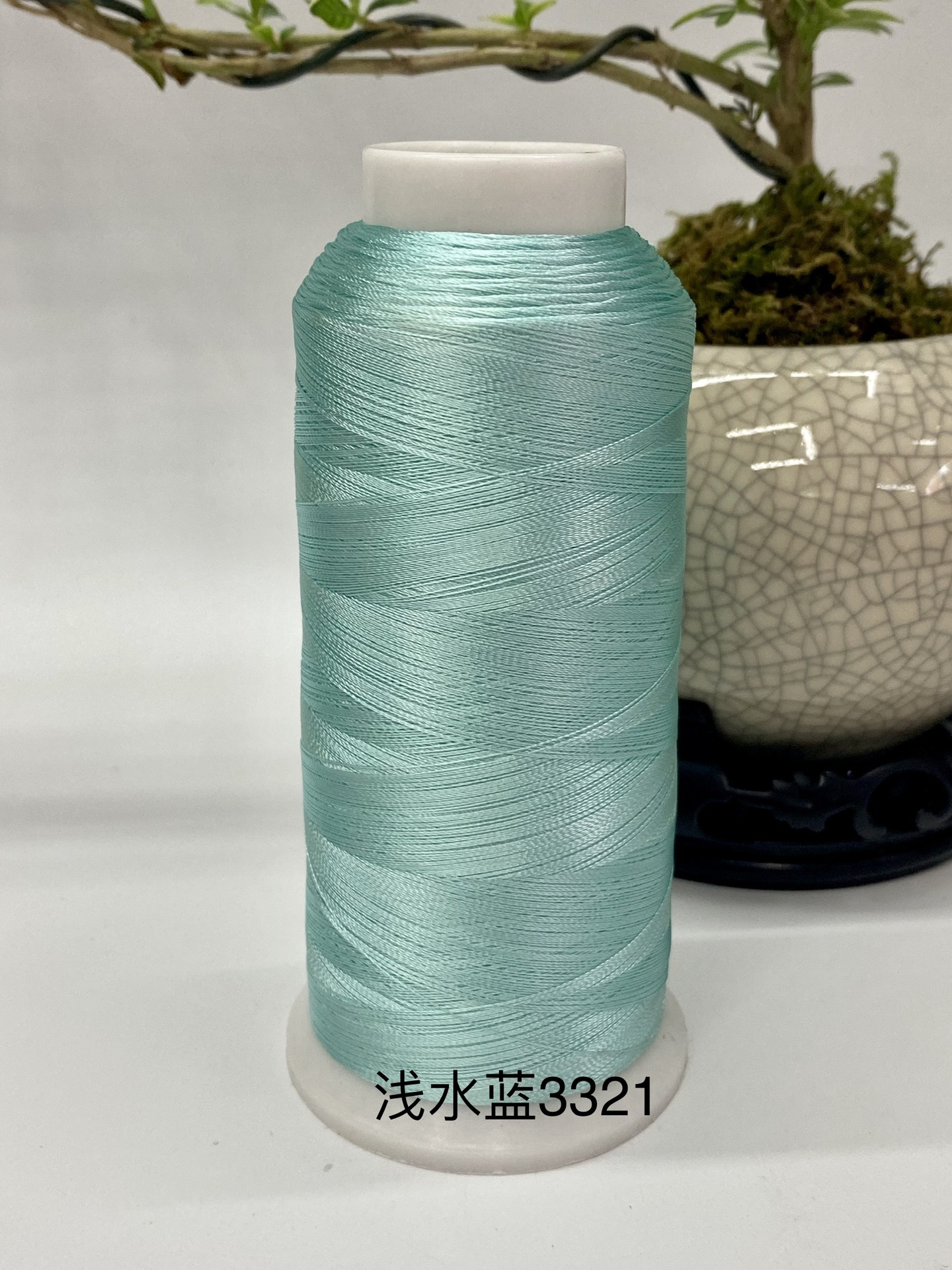 라이트 워터 블루 3321*120D/2 레이온