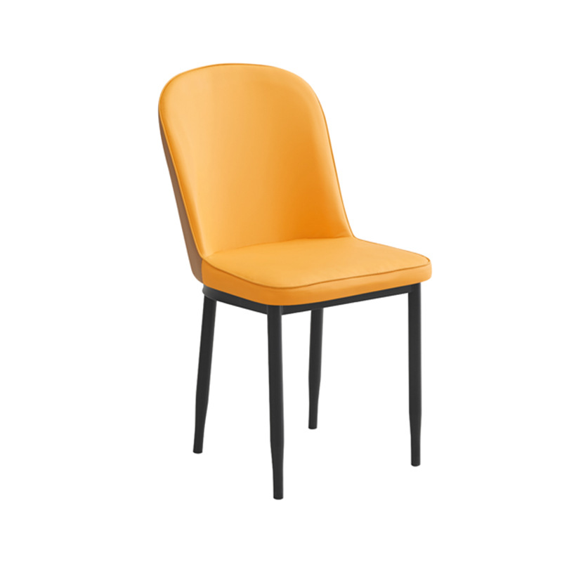 Silla de comedor de lujo ligera, asiento de cuero de doble propósito, mesa de recepción simple y moderna, multicolor opcional Baylor