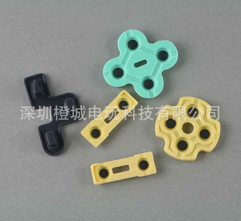 PS2 conjoined conductive glue PS2 handle Pressing electrical soft silicon glue five -piece set A model main repair accessories