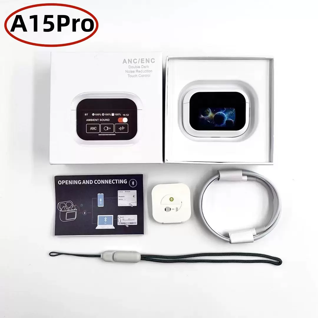 2025跨境新款A9PRO 降噪蓝牙耳机适用A15Pro入耳式无线耳机长续航