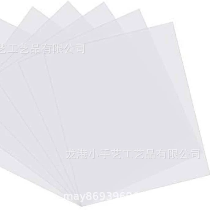 Наклейка 10 штук 12 дюймов 10 мил пустой материал шаблона A4 молочный белый полупрозрачный ПЭТ квадрат