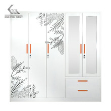 钢制铁艺衣柜卧室家用组装现代简约简易金属衣橱铁皮收纳柜子衣橱