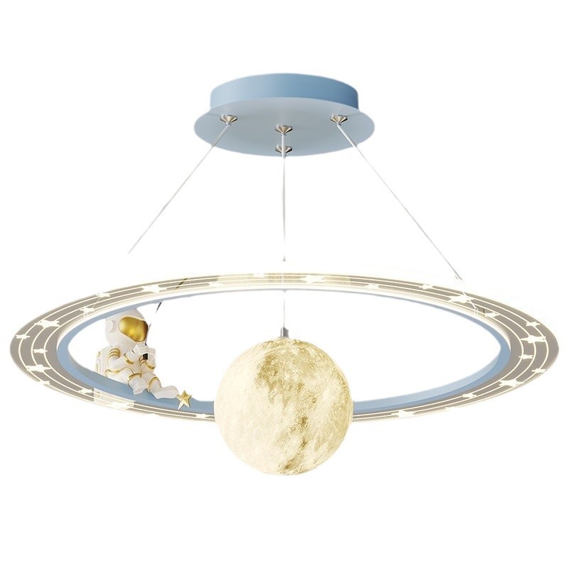 Habitación de niños lámpara dormitorio dormitorio principal 2025 nuevo nórdico romántico planeta niño niñas protección de ojos led lámpara de dormitorio