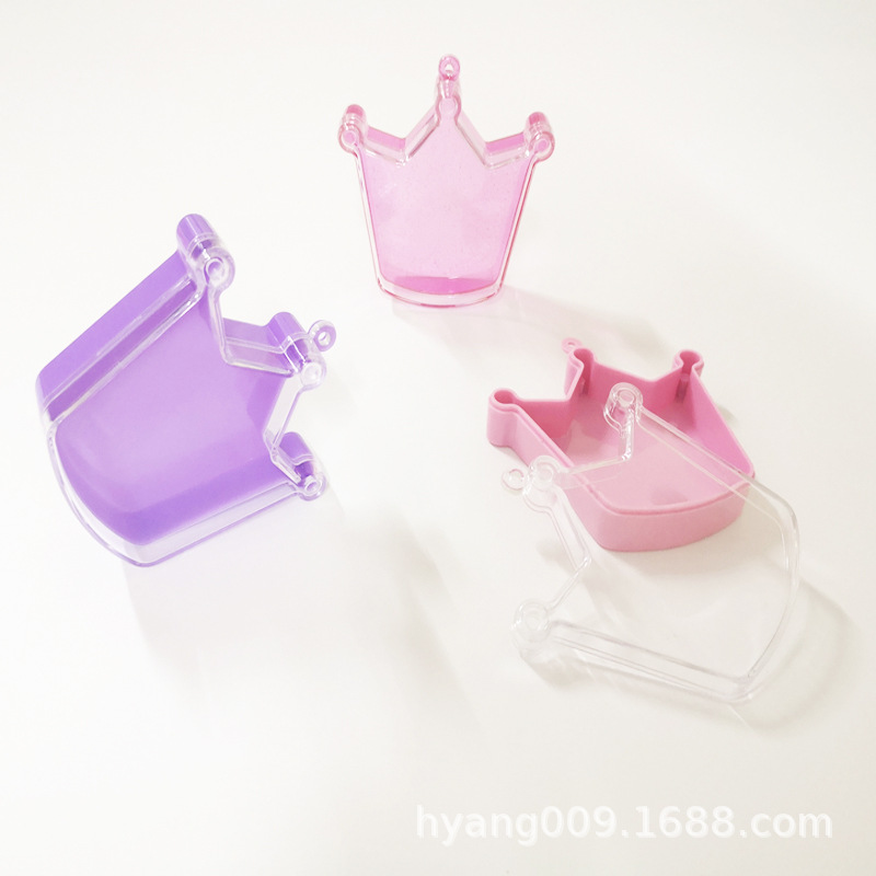 塑料皇冠饰品盒首饰盒款式多 批发儿童饰品包装盒